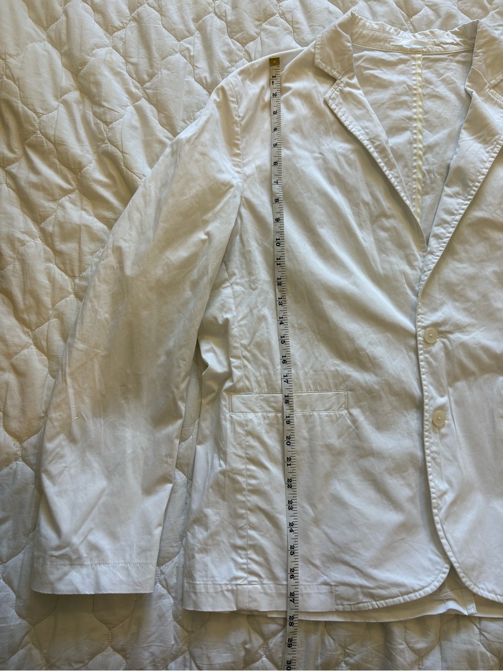 Simons Le 31 White Men's Lightweight Blazer - Picture 5 of 6